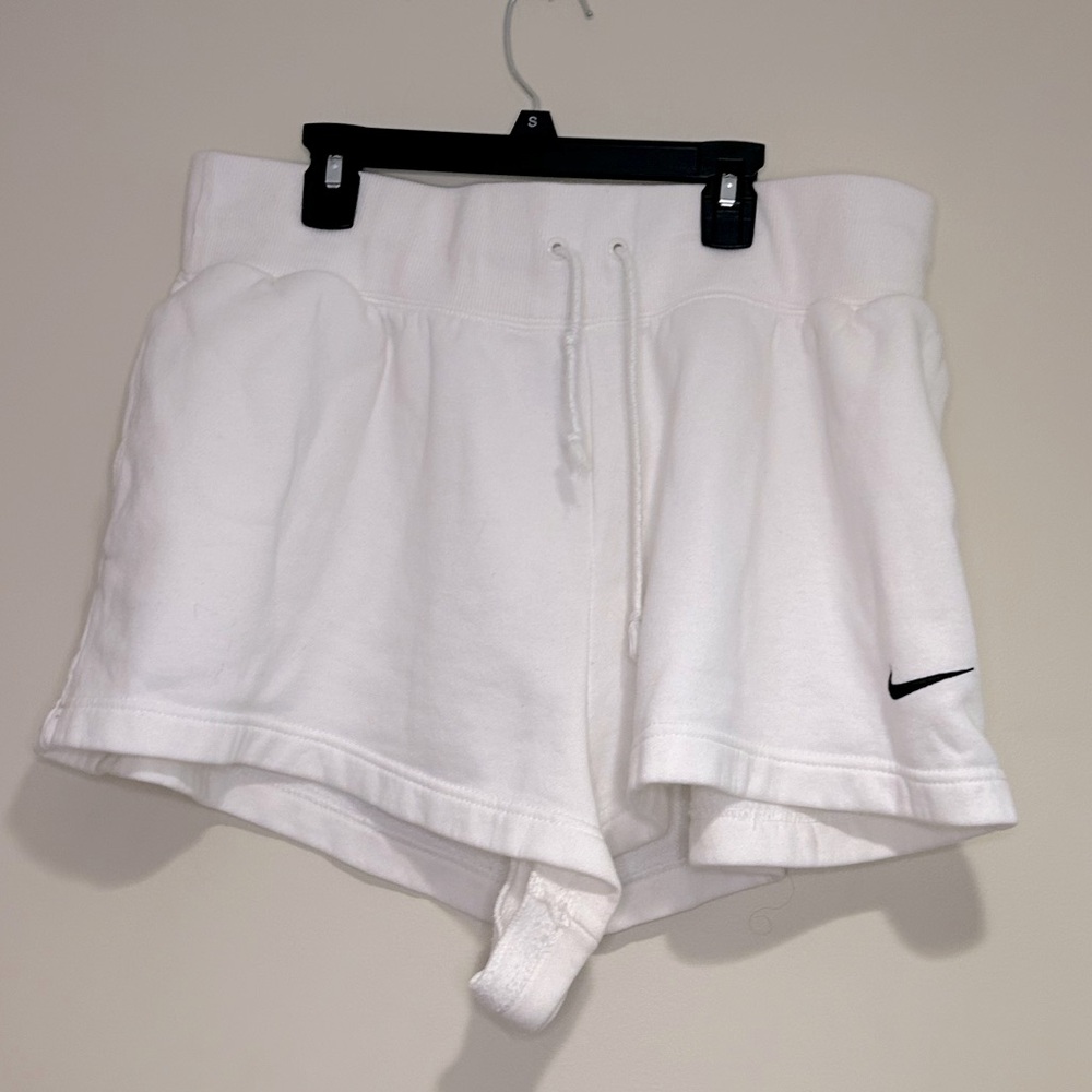 Nike Women's White French Terry Shorts Sz XL